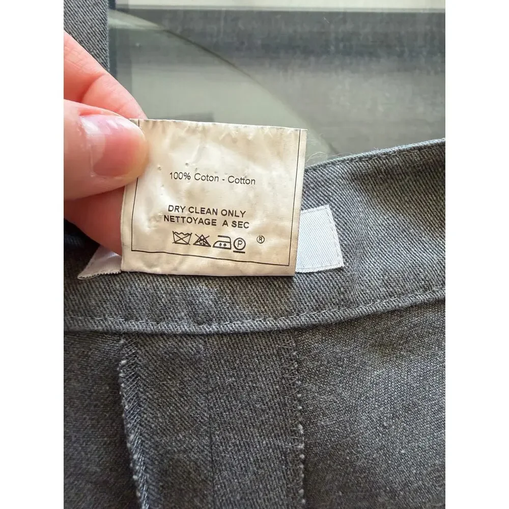 Vintage Christian Dior Boutique Gray Double Zip Pantsuit Set FR 40 US 8